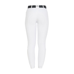 Pantaloni da equitazione da donna Equestro full grip a vita alta foderati in pile Bianco