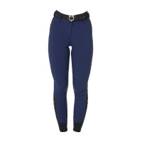 Pantaloni da equitazione da donna Equestro con grip alle ginocchia a vita alta Blazer marine Blu marino