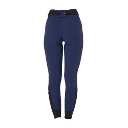 Pantaloni da equitazione da donna Equestro con grip alle ginocchia a vita alta Blazer marine Blu marino