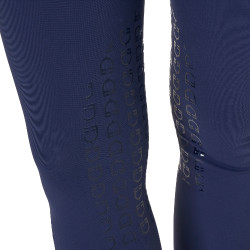 Pantaloni da equitazione da donna Equestro con grip alle ginocchia a vita alta Blazer marine Blu marino