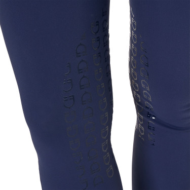Pantaloni da equitazione da donna Equestro con grip alle ginocchia a vita alta Blazer marine Blu marino