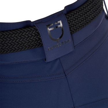 Pantaloni da equitazione da donna Equestro con grip alle ginocchia a vita alta Blazer marine Blu marino