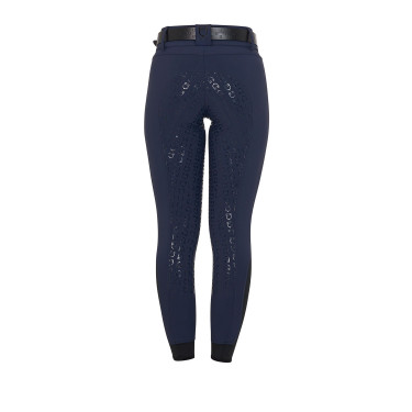 Pantaloni da equitazione da donna Equestro con grip sulle ginocchia a vita alta foderati in pile Blazer marine Blu marino Pantaloni da equitazione da donna Equestro con grip sulle ginocchia a vita alta foderati in pile Blazer marine Blu marino