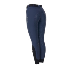 Pantaloni da equitazione donna Equestro x FISE full grip Blazer marine Blu marino