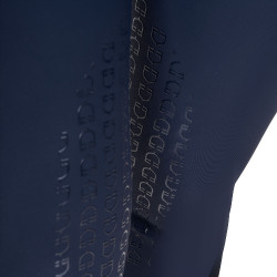 Pantaloni da equitazione da donna Equestro x FISE con grip al ginocchio Blazer marine Blu marino