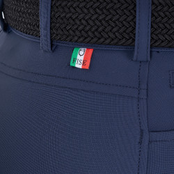 Pantaloni da equitazione da donna Equestro x FISE con grip al ginocchio Blazer marine Blu marino