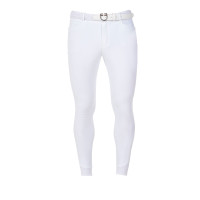 Pantaloni da equitazione uomo Equestro x FISE full grip Bianco