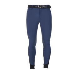 Pantaloni da equitazione da uomo Equestro x FISE con grip alle ginocchia Blazer marine Blu marino