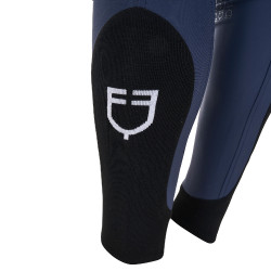 Pantaloni da equitazione da uomo Equestro x FISE con grip alle ginocchia Blazer marine Blu marino