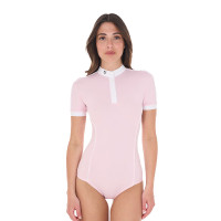 Polo body da concorso Equestro donna maniche corte Ballerine Rosa