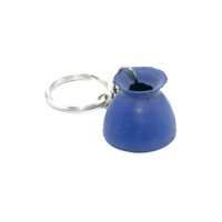 Portachiavi campanelle in gomma Umbria Equitazione Blu reale