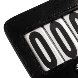Portanumero da concorso Equestro 3 cifre 9×8 cm Nero