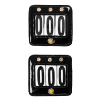 Portanumero da gara Equestro con cristalli Nero