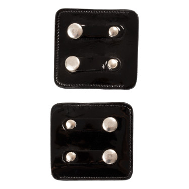 Portanumero da gara Equestro con cristalli Nero