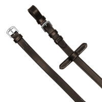 Redini in gomma Equestro con grip in rilievo e finiture argentate Marrone scuro