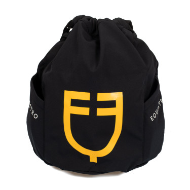 Borsa per casco Equestro con tasche laterali Nero