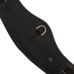 Sottopancia da dressage anatomico Equestro con badge logo Nero