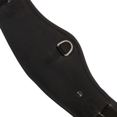 Sottopancia da dressage anatomico Equestro con badge logo Nero