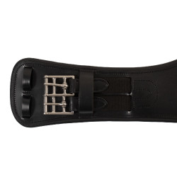 Sottopancia da dressage anatomico Equestro con badge logo Nero