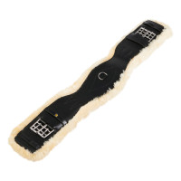 Sottopancia da dressage in cuoio Equestro Nero