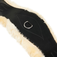 Sottopancia da dressage in cuoio Equestro Nero