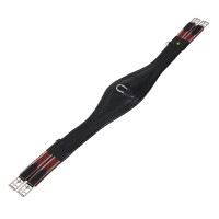 Sottopancia da salto in cuoio Equestro con elastici Nero Sottopancia da salto in cuoio Equestro con elastici Nero