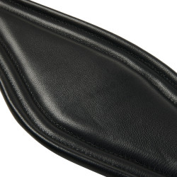 Sottopancia da salto in cuoio Equestro con elastici Nero