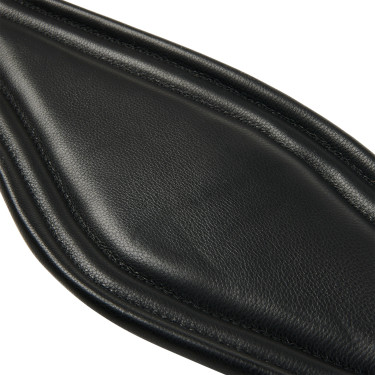 Sottopancia da salto in cuoio Equestro con elastici Nero