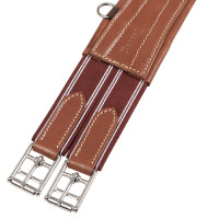 Sottopancia da salto in cuoio Equestro con elastici Cognac Marrone