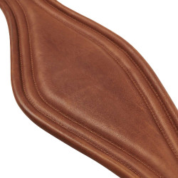 Sottopancia da salto in cuoio Equestro con elastici Cognac Marrone