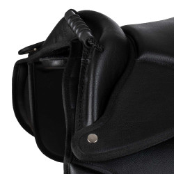 Sella completa Shetland con maniglia Supreme Nero