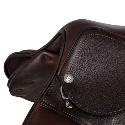 Sella da salto ostacoli Acavallo Professional Sublime KC Race 1.6 Marrone scuro