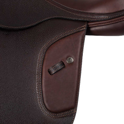 Sella da salto ostacoli Acavallo Professional Sublime KC Race 1.6 Marrone scuro