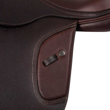 Sella da salto ostacoli Acavallo Professional Sublime KC Race 1.6 Marrone scuro