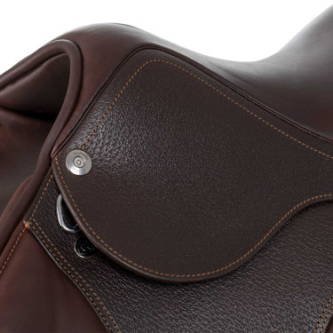 Sella da salto ostacoli Acavallo Professional Sublime KC Race 2.4 Marrone scuro