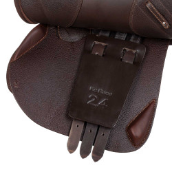 Sella da salto ostacoli Acavallo Professional Sublime KC Race 2.4 Marrone scuro