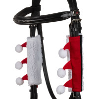 Set natalizio Supreme copri-ponte del naso + protezioni per montanti Rosso