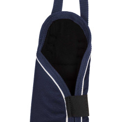 Set di stinchiere da trasporto e proteggi-coda Equestro con patch in gomma Marina Blu marino