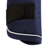 Set di stinchiere da trasporto e proteggi-coda Equestro con patch in gomma Bordeaux