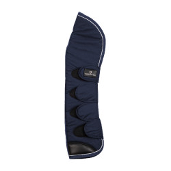 Set di stinchiere da trasporto e proteggi-coda Equestro con patch in gomma Marina Blu marino