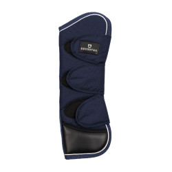 Set di stinchiere da trasporto e proteggi-coda Equestro con patch in gomma Marina Blu marino