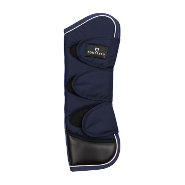 Set di stinchiere da trasporto e proteggi-coda Equestro con patch in gomma Marina Blu marino