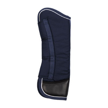 Set di stinchiere da trasporto e proteggi-coda Equestro con patch in gomma Marina Blu marino