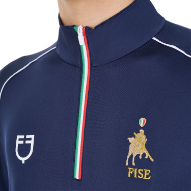 Sottostrato da allenamento uomo Equestro x FISE Blazer marine Blu marino