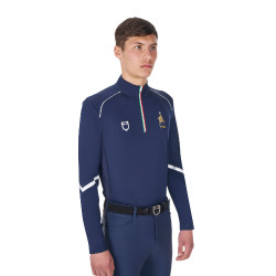 Sottostrato da allenamento uomo Equestro x FISE Blazer marine Blu marino