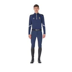 Sottostrato da allenamento uomo Equestro x FISE Blazer marine Blu marino