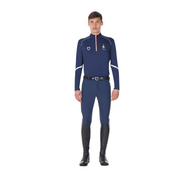 Sottostrato da allenamento uomo Equestro x FISE Blazer marine Blu marino