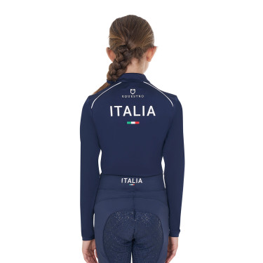 Sottogiacca unisex per bambini Equestro x FISE Blazer marine Blu marino