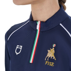Sottogiacca unisex per bambini Equestro x FISE Blazer marine Blu marino