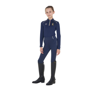 Sottogiacca unisex per bambini Equestro x FISE Blazer marine Blu marino